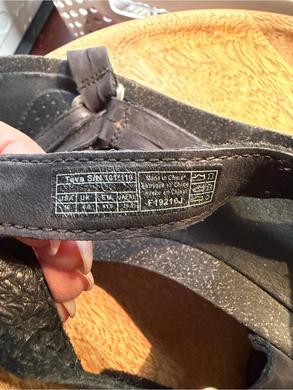 Teva Women’s Black Strappy Sport Sandals Size 10 – Adjustable – Well Loved